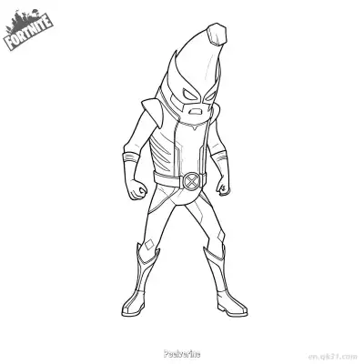 Free printable Peelverine 02 Coloring Page - Free PDF Printable Fortnite Coloring Sheets coloring page